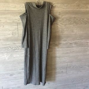 Grey White House Black Market dress